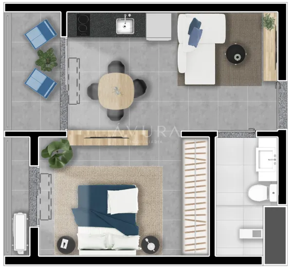 Apartamento à venda em Maringá, Jardim Aclimação, com 1 quarto, com 32,5 m², Be Garden — foto 28